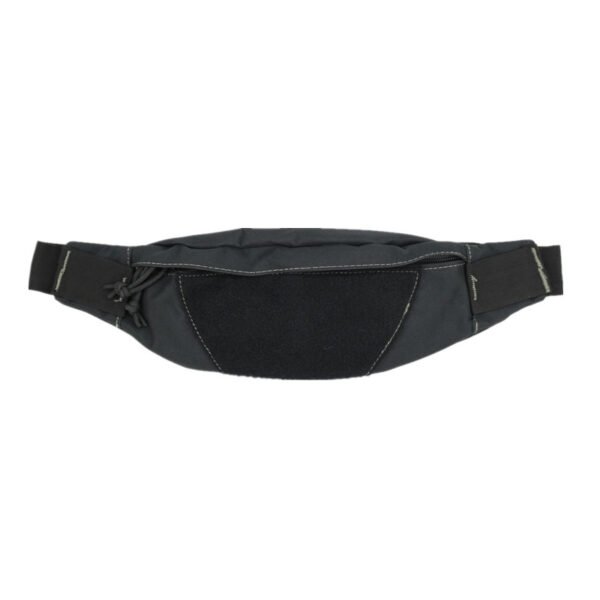 Black tactical waist bag wholesale MOLLE patch panel zipper hip pack bulk order OEM supplier
