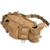Tactical hip pack with mesh side pockets multicam camo OEM B2B side view