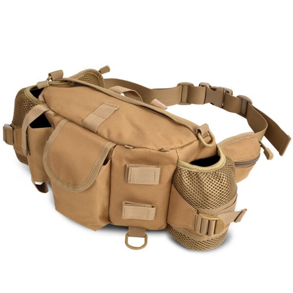 Tactical hip pack with mesh side pockets multicam camo OEM B2B side view