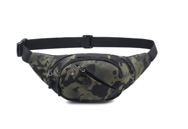 Wholesale slim camo tactical waist bag lightweight OEM custom fanny pack front view