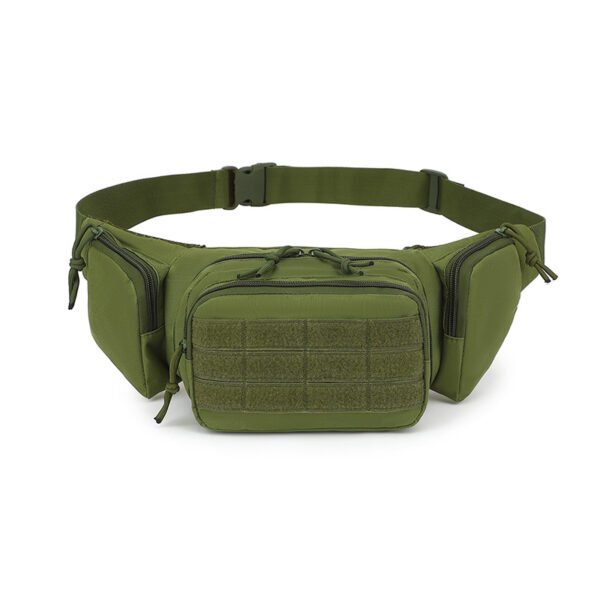 Compact MOLLE tactical hip pack coyote OEM wholesale side angle
