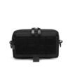 MOLLE EDC admin pouch black velcro panel OEM wholesale B2B side view