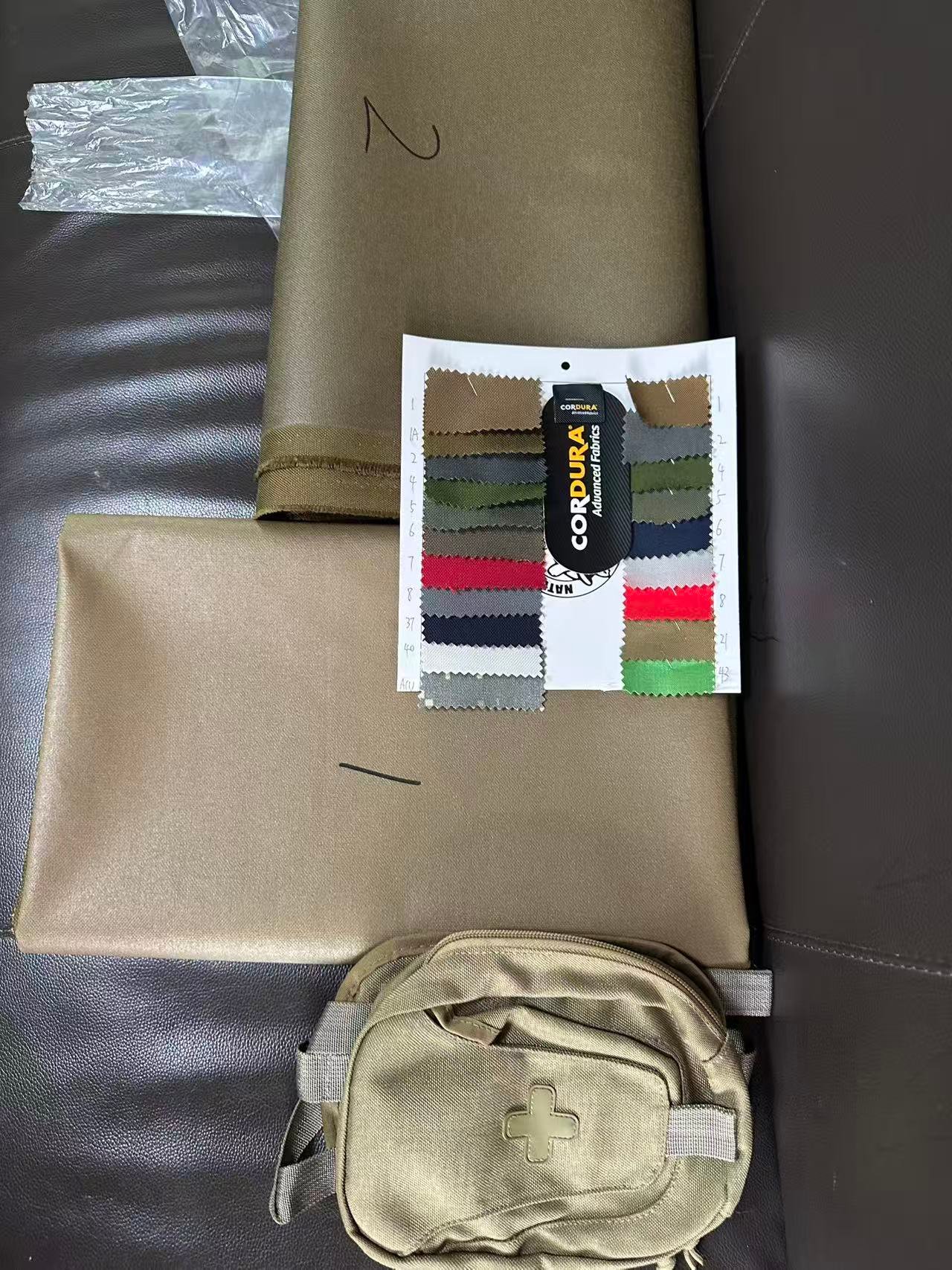 Cordura fabric color options for custom medical pouch OEM production