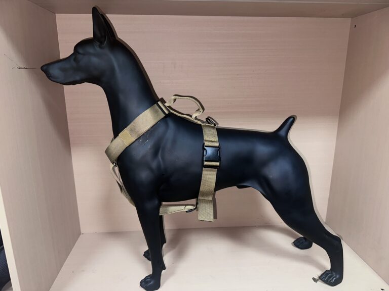 Custom coyote brown tactical dog harness sample, OEM MOLLE K9 vest manufacturer