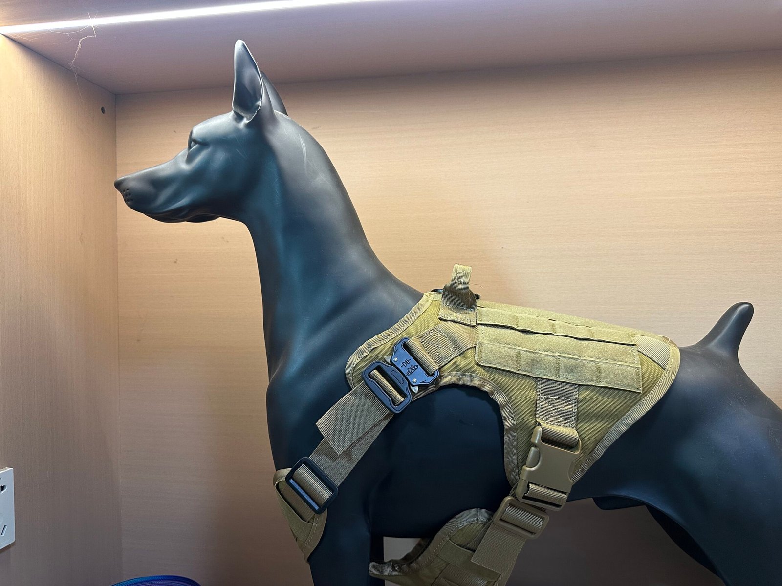 K9 tactical harness fit sample review with MOLLE panel and adjustable straps
