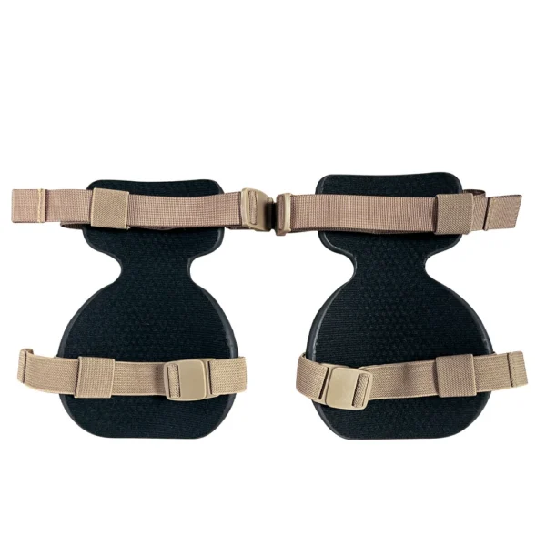tactical-tpu-knee-pads-khaki-interior-mesh Tactical knee pads interior mesh padding view