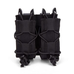 Bungee Double Pistol Mag Pouch in black