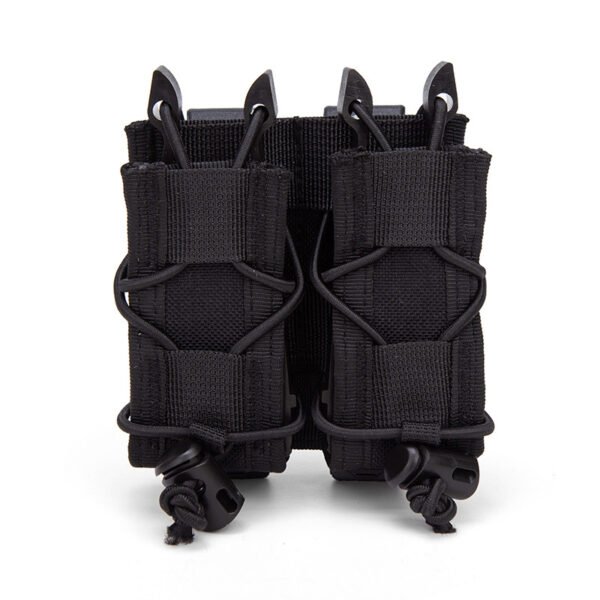 Bungee Double Pistol Mag Pouch in black