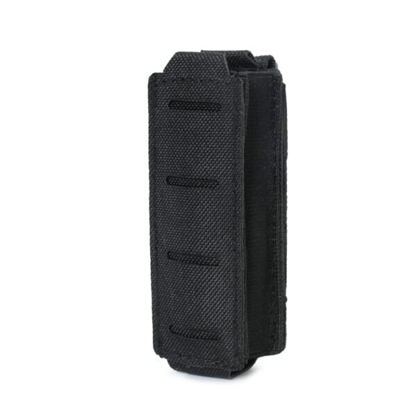 Elastic-Side Laser-Cut Mag Pouch in black
