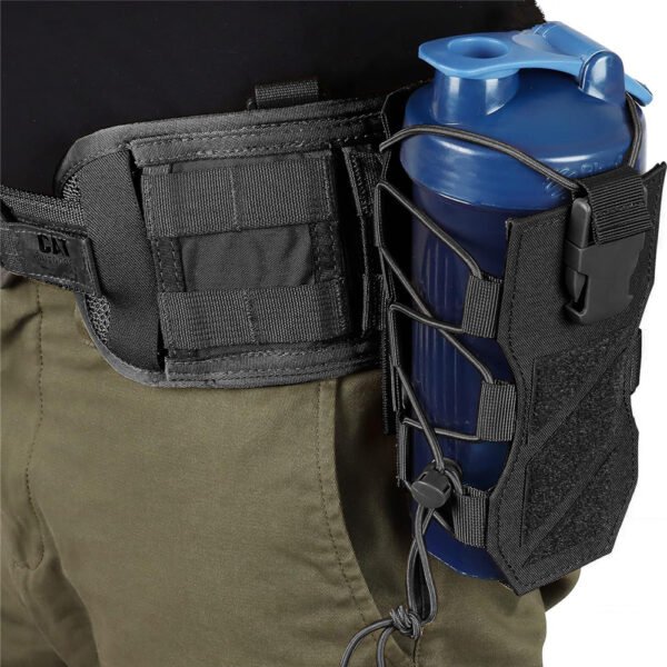 PANOAR MOLLE Cord-Lock Water Bottle Pouch - Black