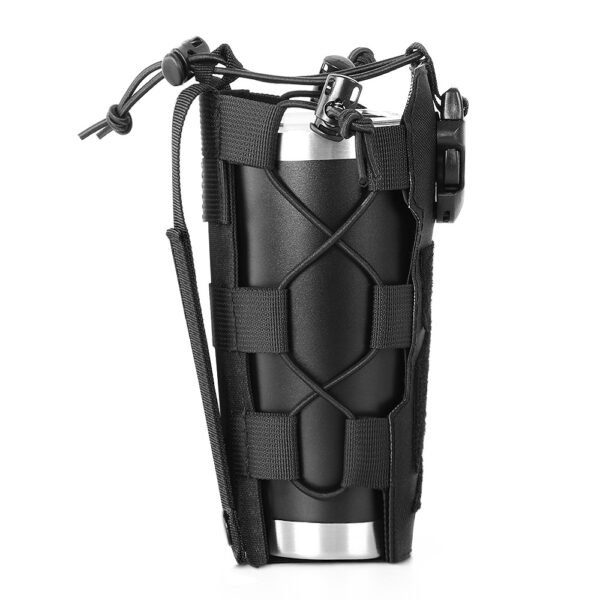 PANOAR MOLLE Cord-Lock Water Bottle Pouch - Black