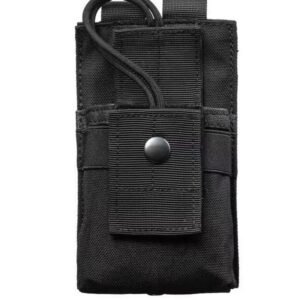 Snap-Close MOLLE Radio Pouch in black