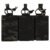 Triple MOLLE Mag Pouch in black camouflage