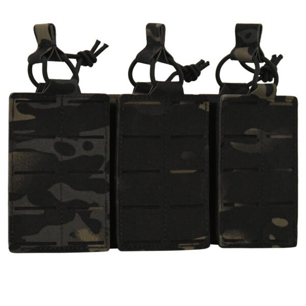 Triple MOLLE Mag Pouch in black camouflage
