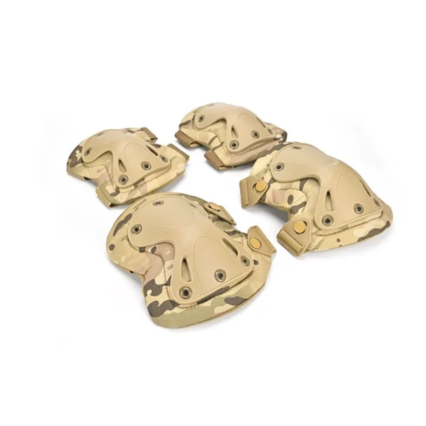 PANOAR tactical knee pads (4-piece set) - CP Camo - hard-shell knee elbow pad wholesale