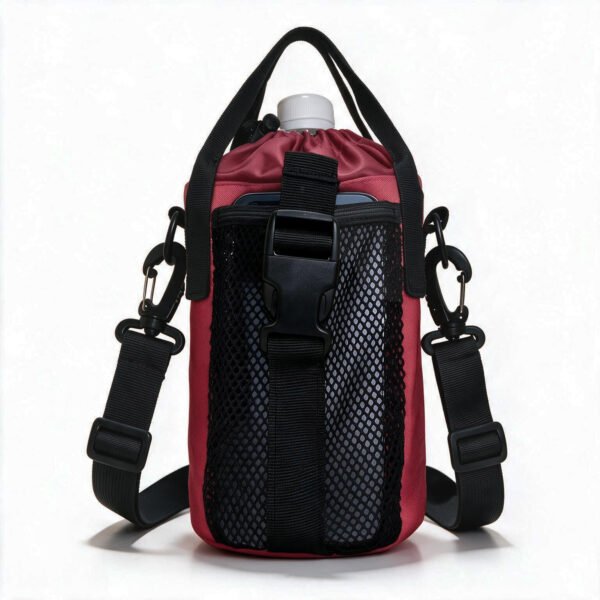 panoar-mesh-crossbody-water-bottle-bag-red.jpg PANOAR Mesh Crossbody Water Bottle Bag - red