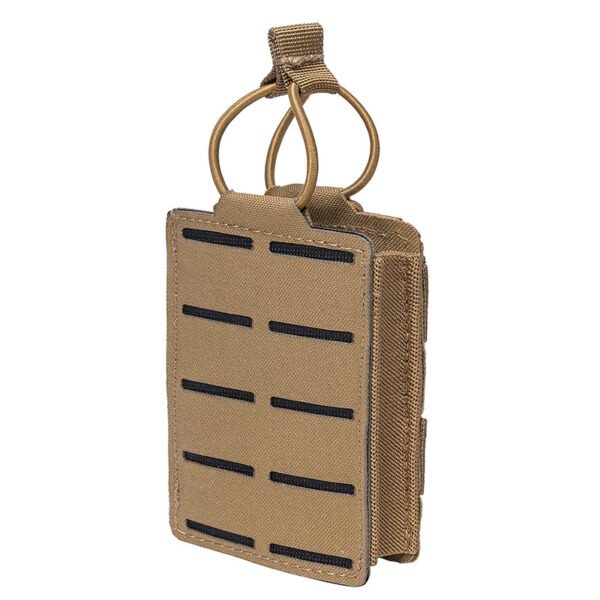 Laser-Cut MOLLE Rifle Mag Pouch in khaki